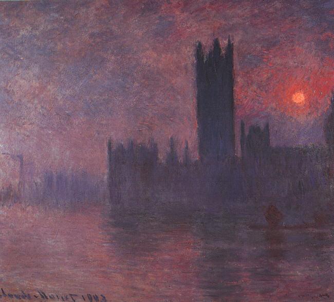 Claude Monet Houses of Parliament at Sunset oil painting image
